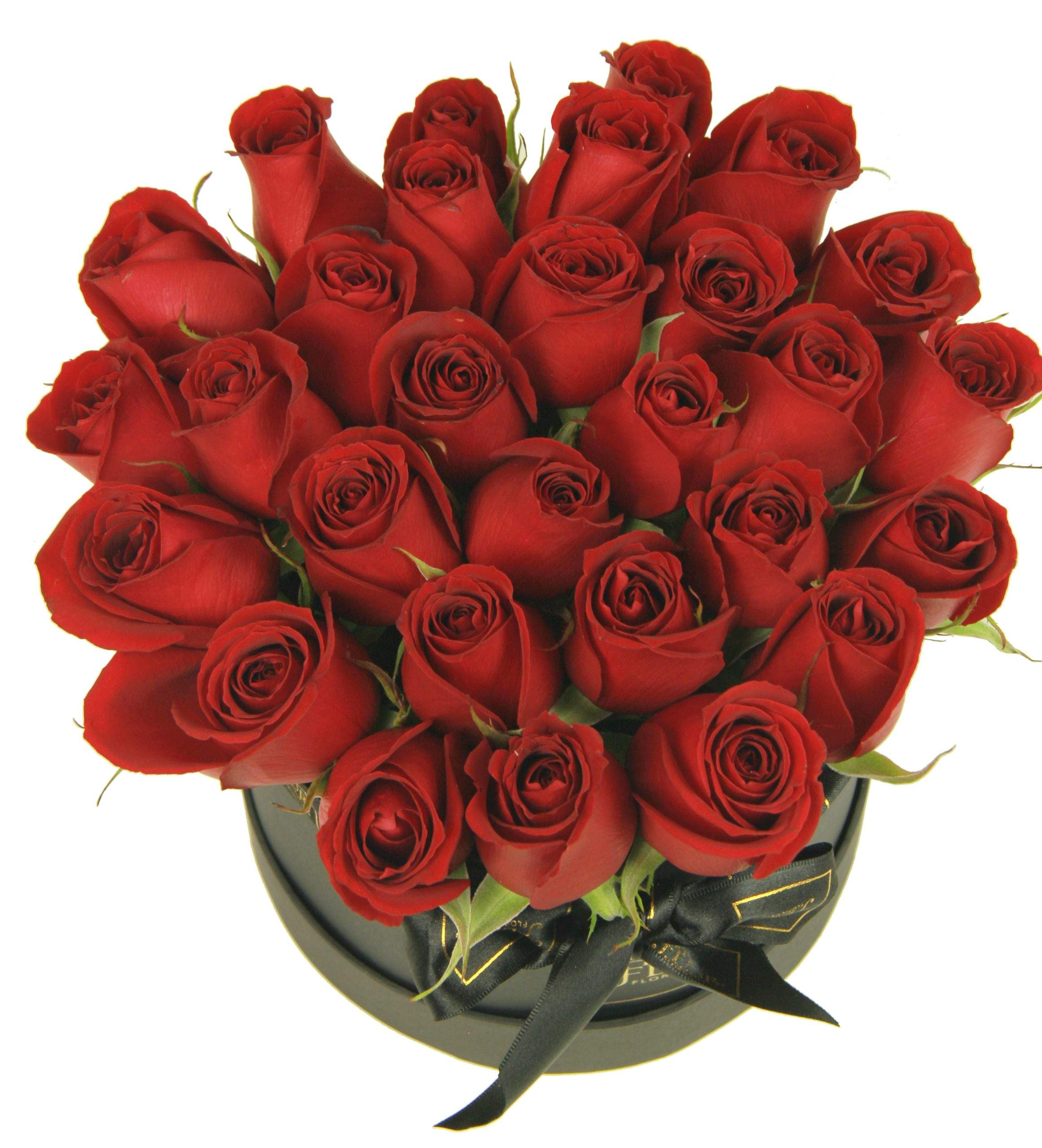 Chil Box Redonda M 24 Rosas Vermelhas - Imagem 2