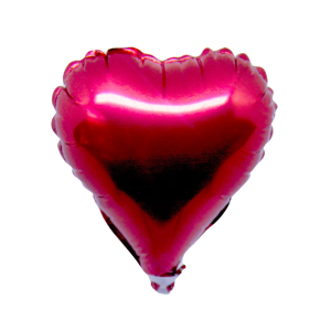 Balão em Formato de Coração Gás Hélio Tamanho M