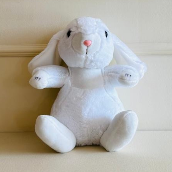 Pelúcia Coelho Branco (22cm de altura) - Imagem 2