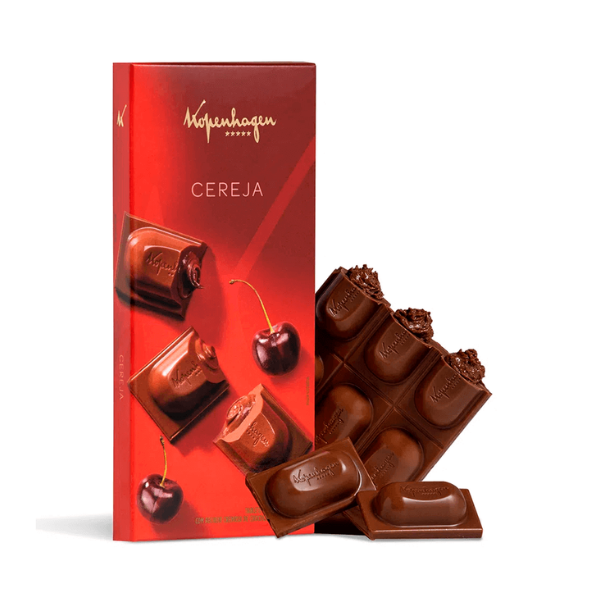 Chocolate Kopenhagen Tablete ao Leite com Recheio Cherry 90g - Imagem 2
